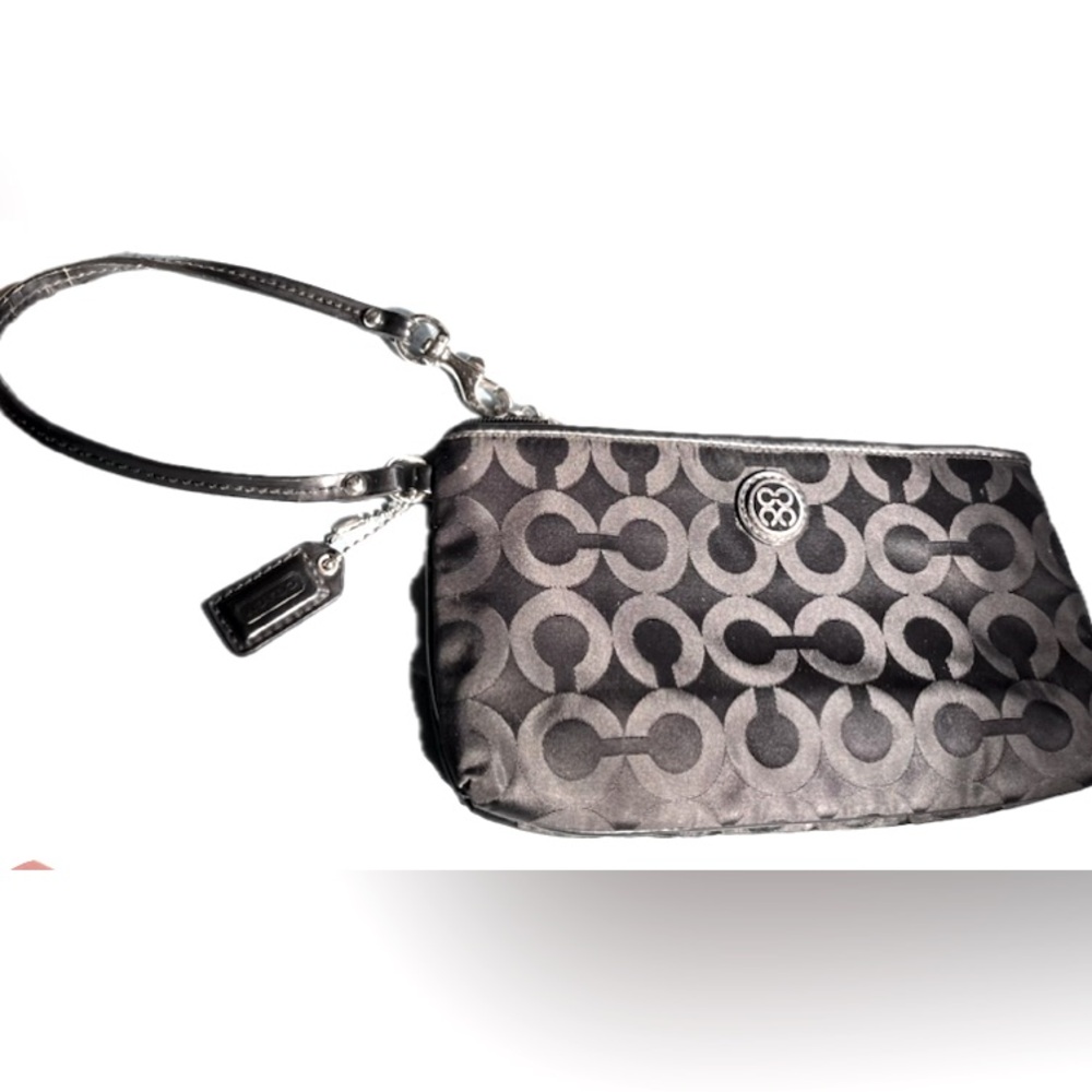 COACH monogrammed wristlet